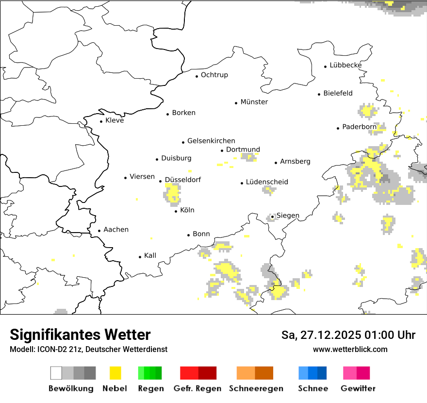 Modellkarten Signifikantes Wetter