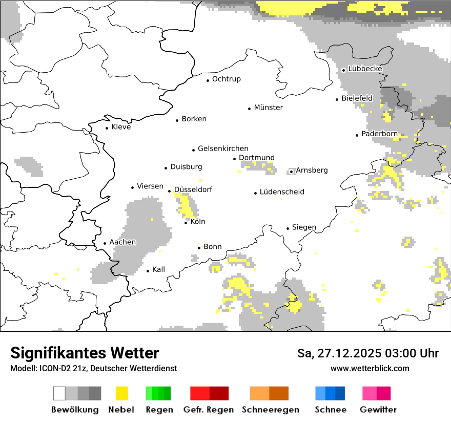 Modellkarten Signifikantes Wetter