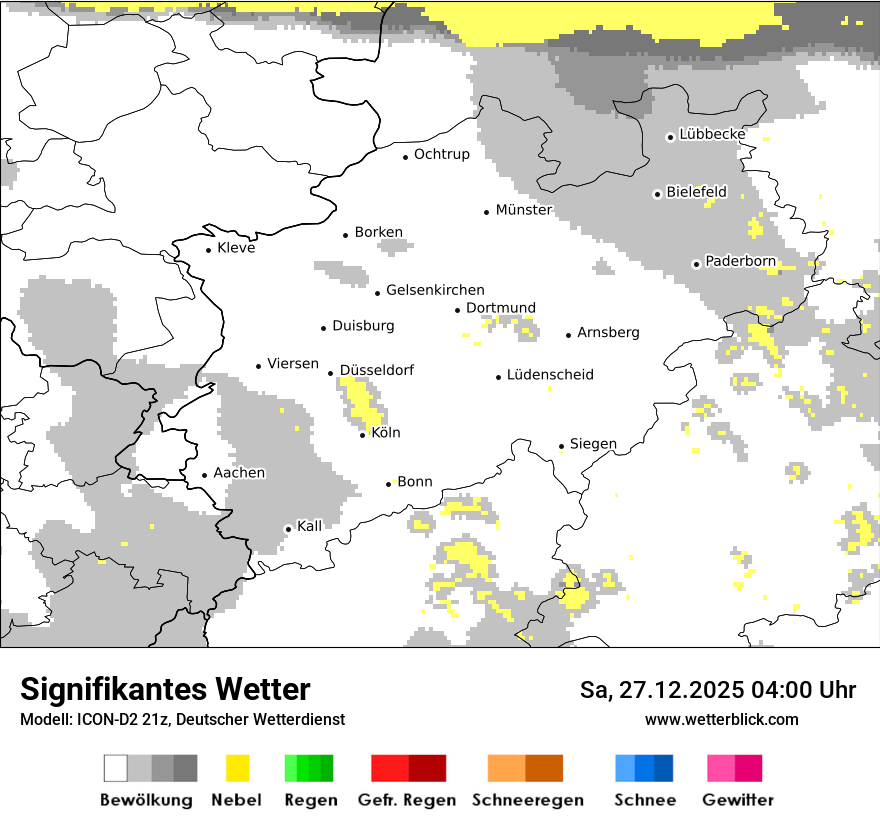 Modellkarten Signifikantes Wetter