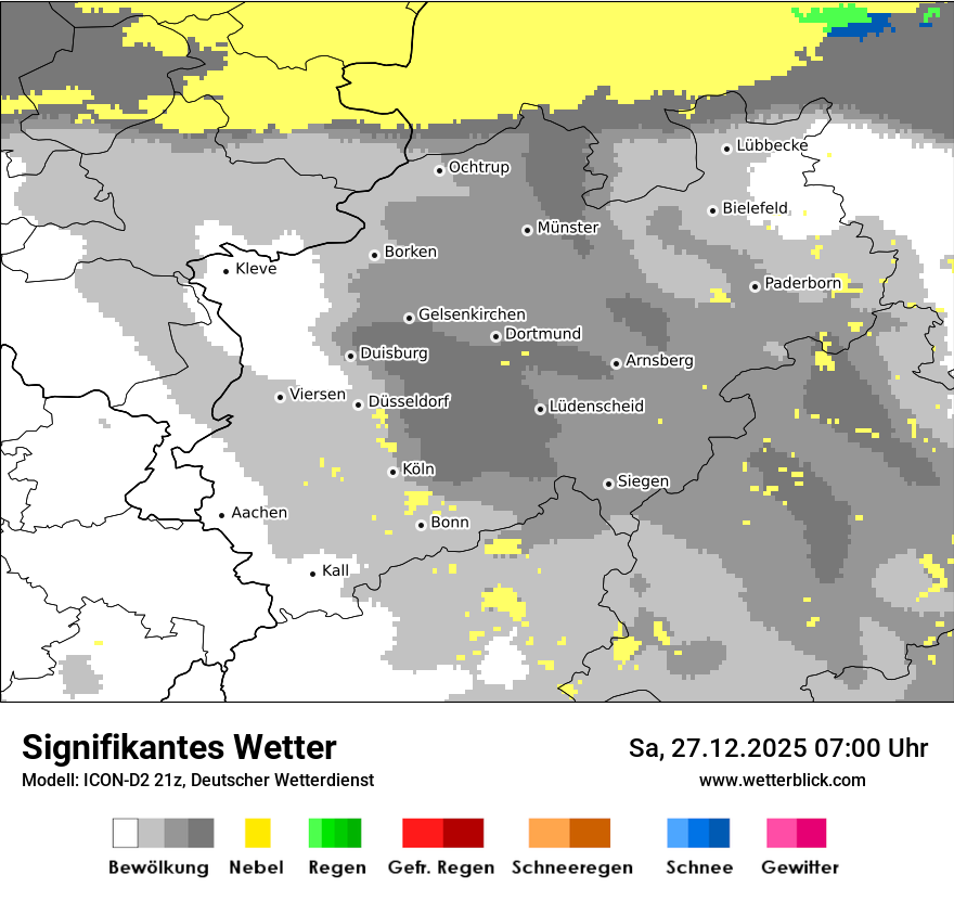Modellkarten Signifikantes Wetter