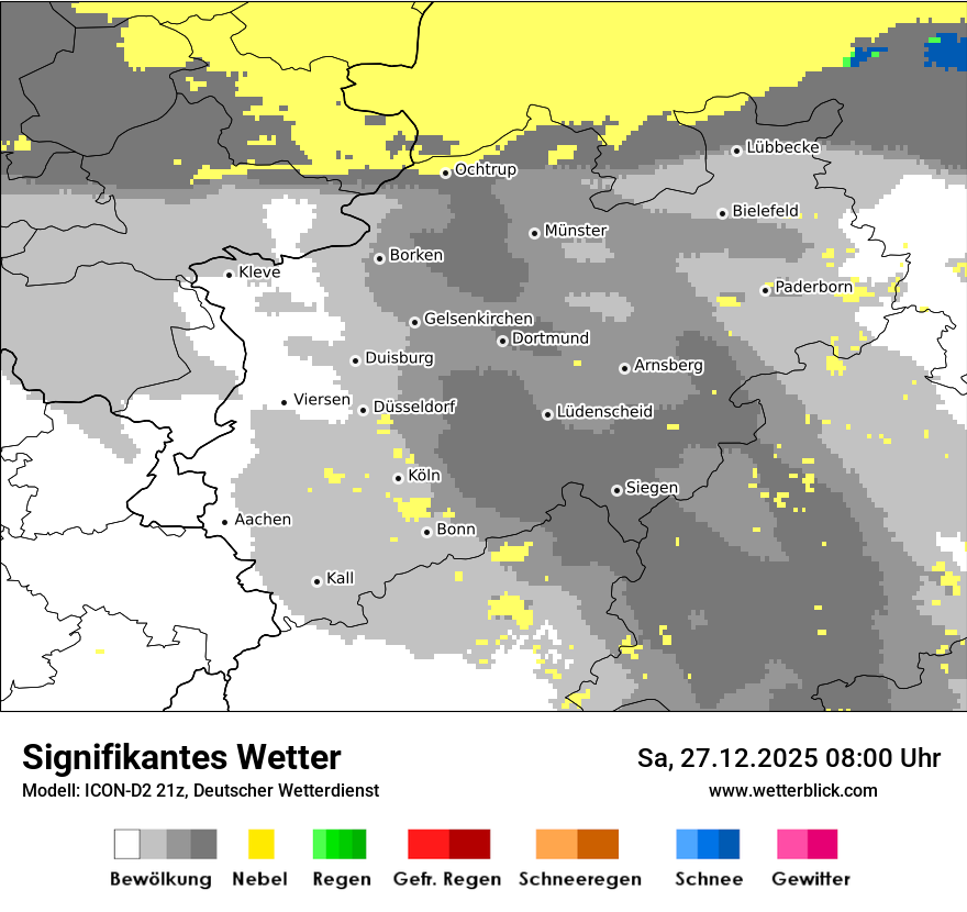 Modellkarten Signifikantes Wetter