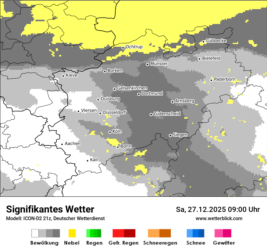 Modellkarten Signifikantes Wetter