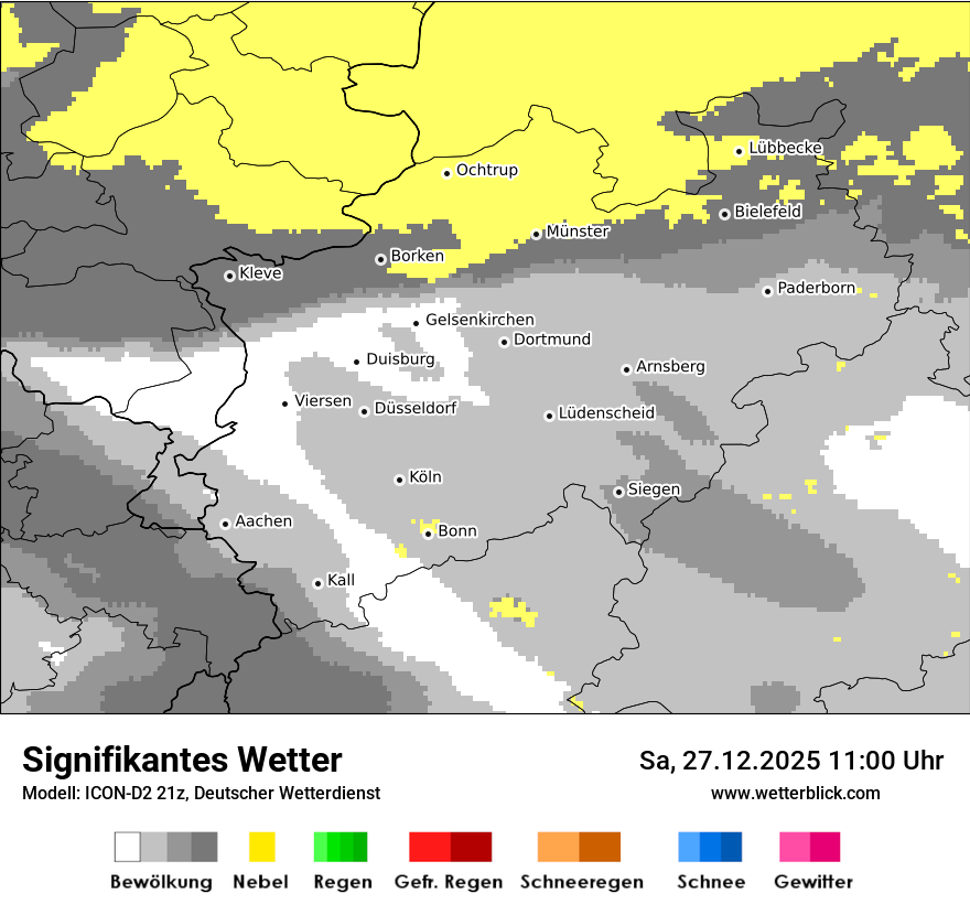 Modellkarten Signifikantes Wetter