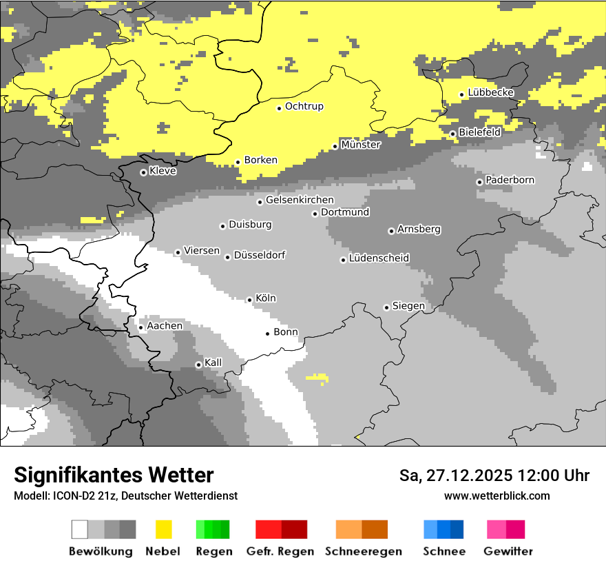 Modellkarten Signifikantes Wetter