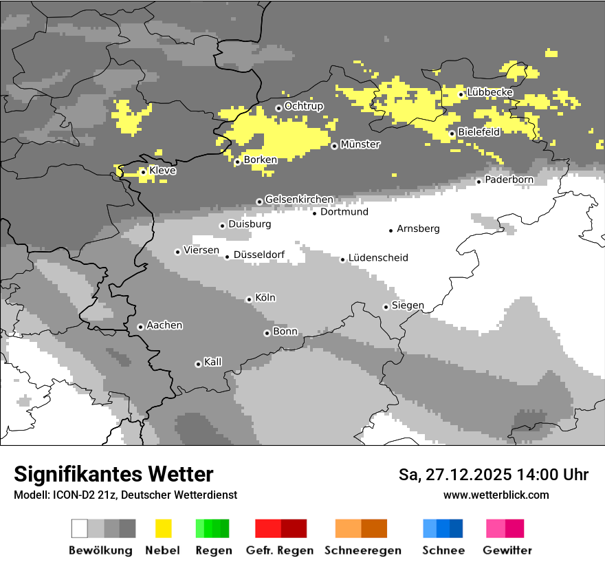Modellkarten Signifikantes Wetter