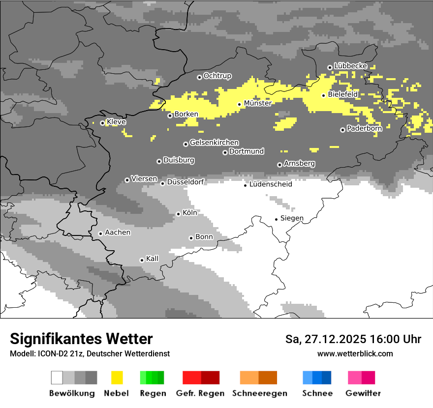 Modellkarten Signifikantes Wetter