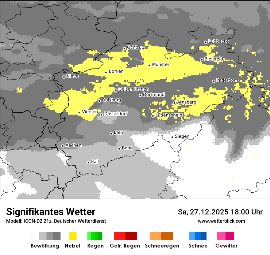 Modellkarten Signifikantes Wetter