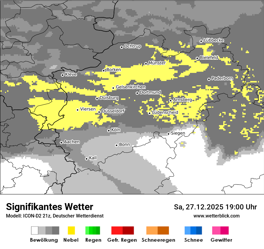 Modellkarten Signifikantes Wetter