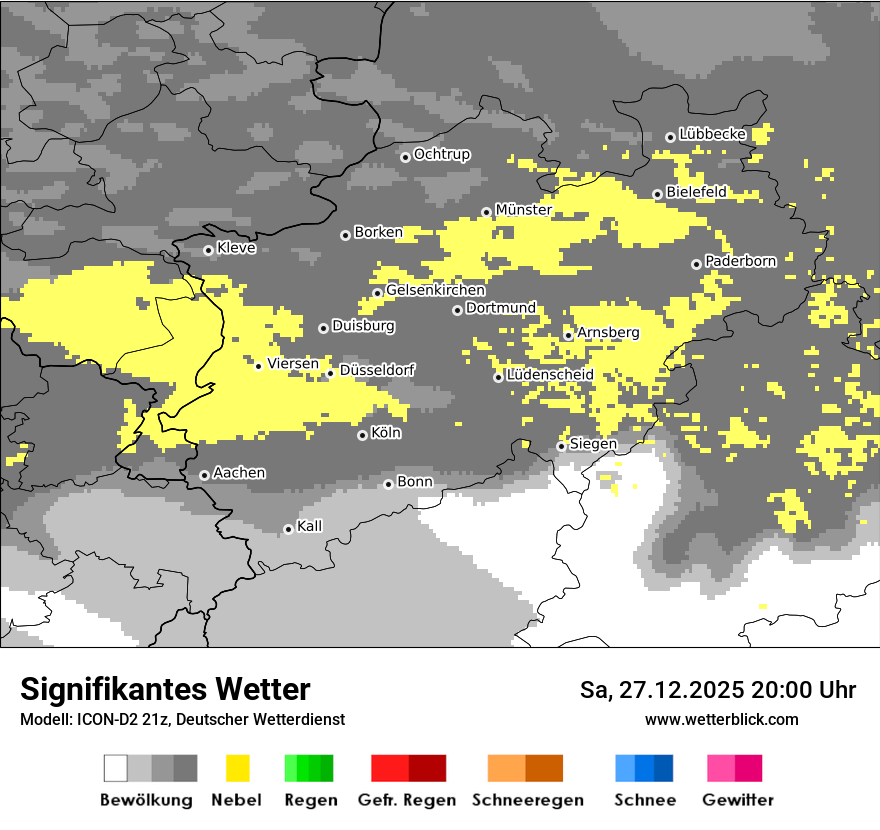 Modellkarten Signifikantes Wetter