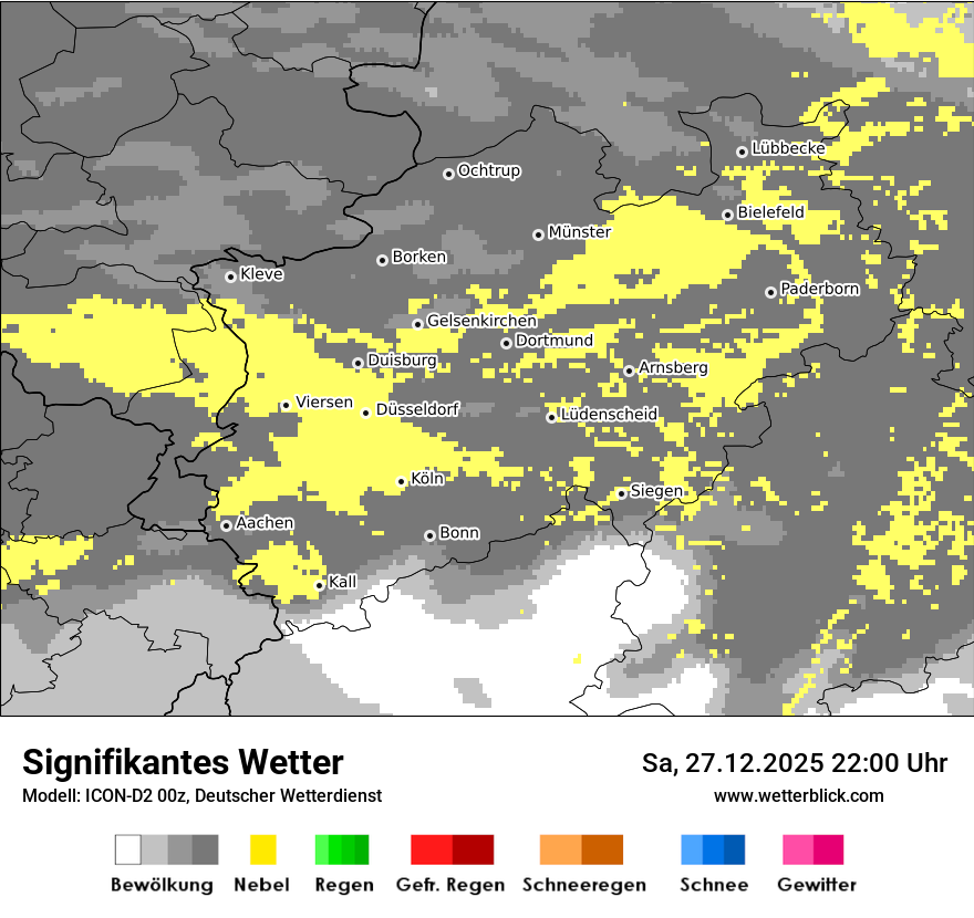 Modellkarten Signifikantes Wetter