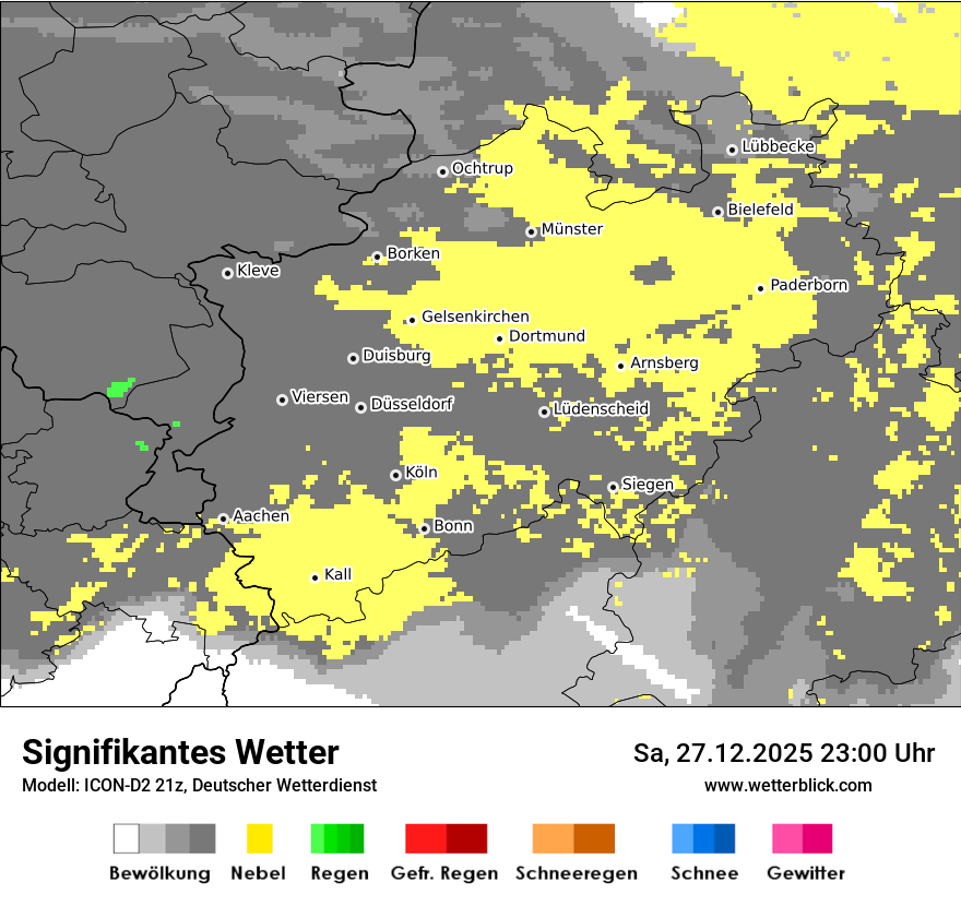Modellkarten Signifikantes Wetter