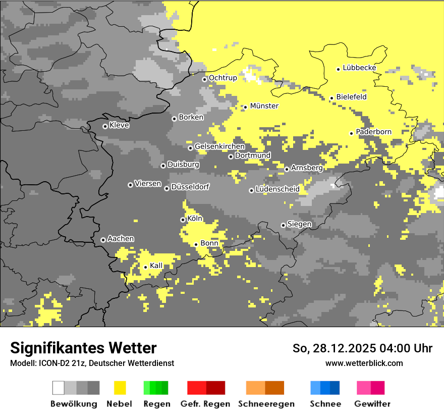 Modellkarten Signifikantes Wetter
