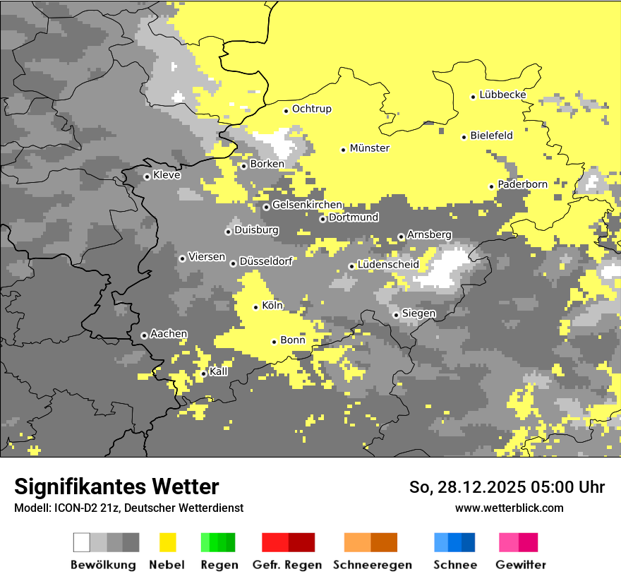 Modellkarten Signifikantes Wetter