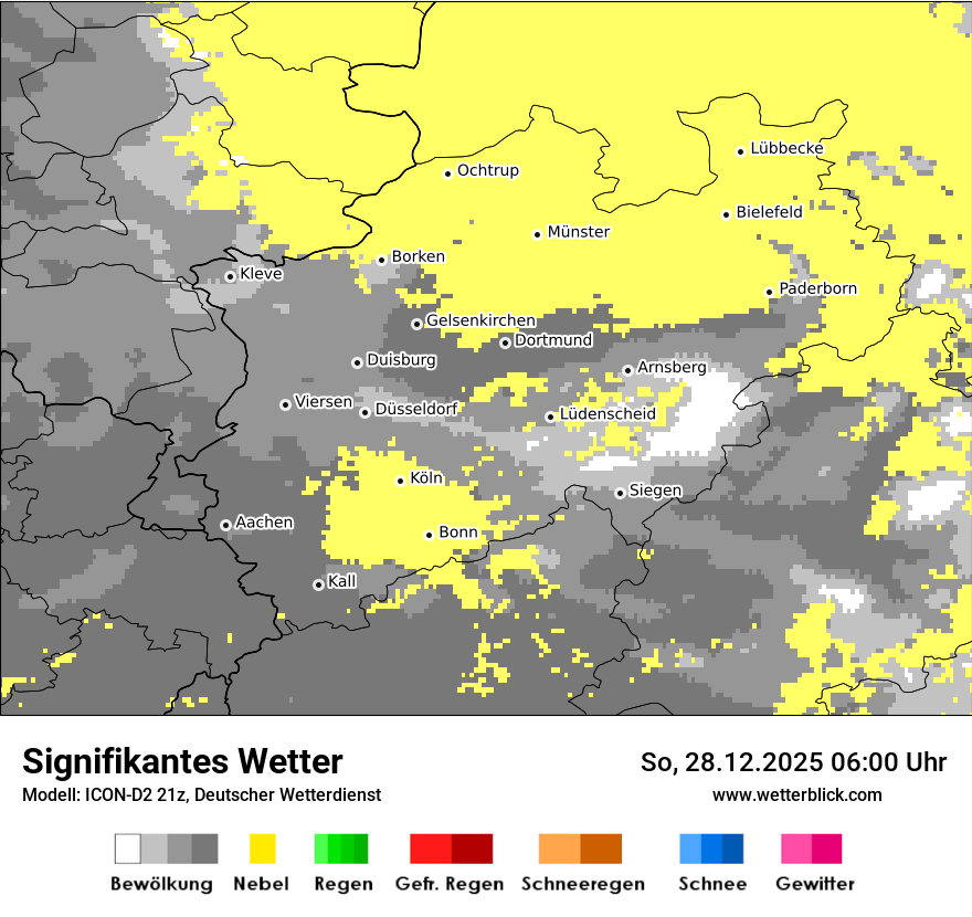 Modellkarten Signifikantes Wetter