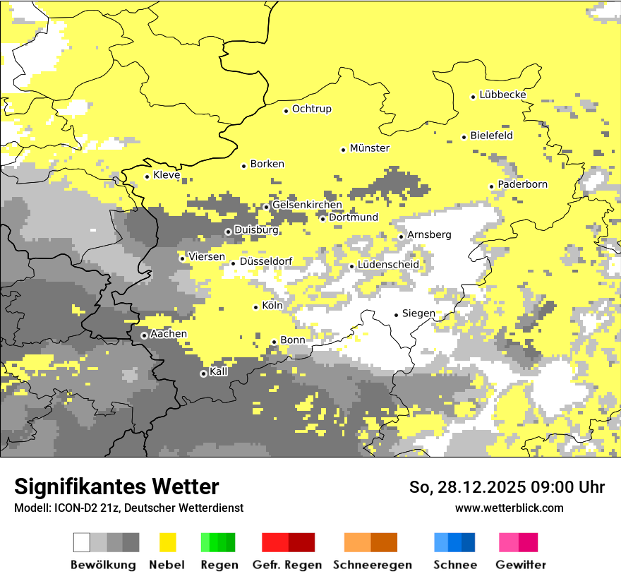 Modellkarten Signifikantes Wetter