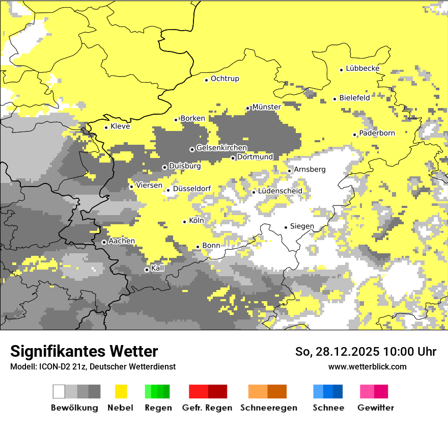Modellkarten Signifikantes Wetter