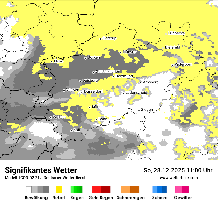 Modellkarten Signifikantes Wetter