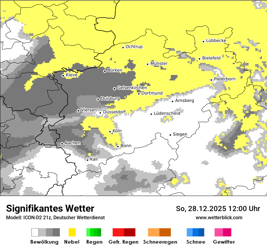 Modellkarten Signifikantes Wetter