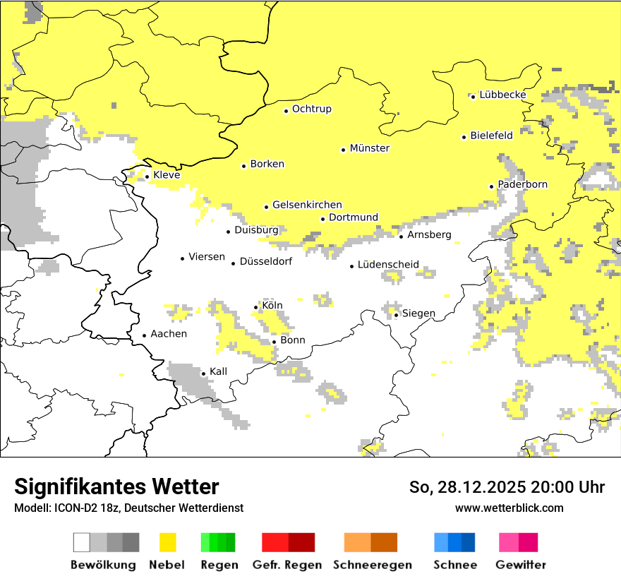 Modellkarten Signifikantes Wetter
