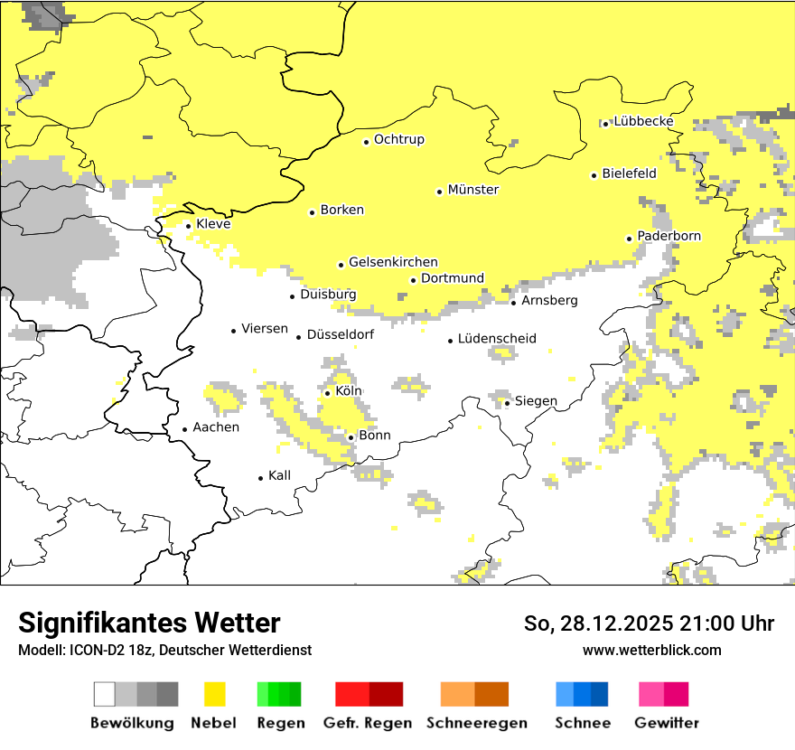Modellkarten Signifikantes Wetter