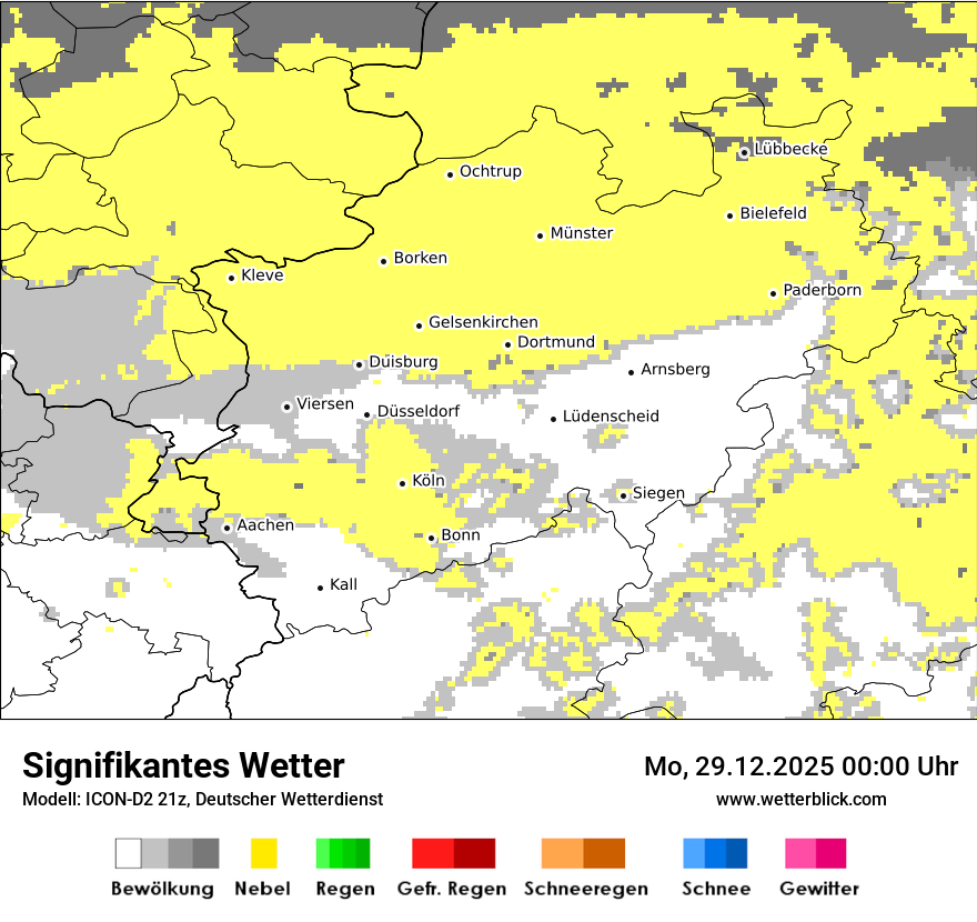 Modellkarten Signifikantes Wetter
