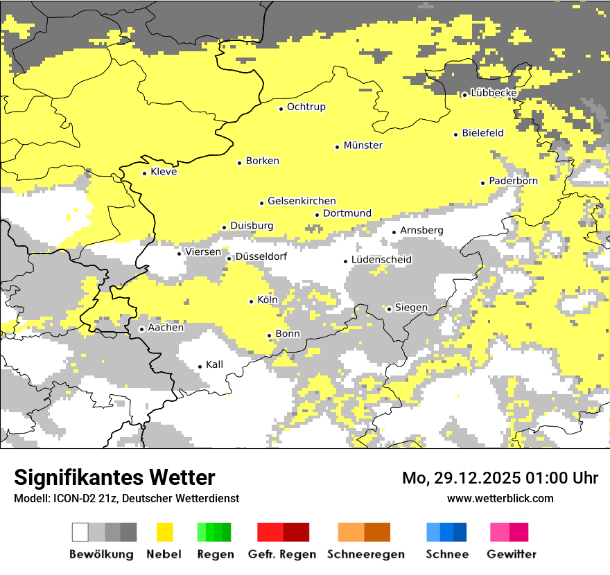Modellkarten Signifikantes Wetter