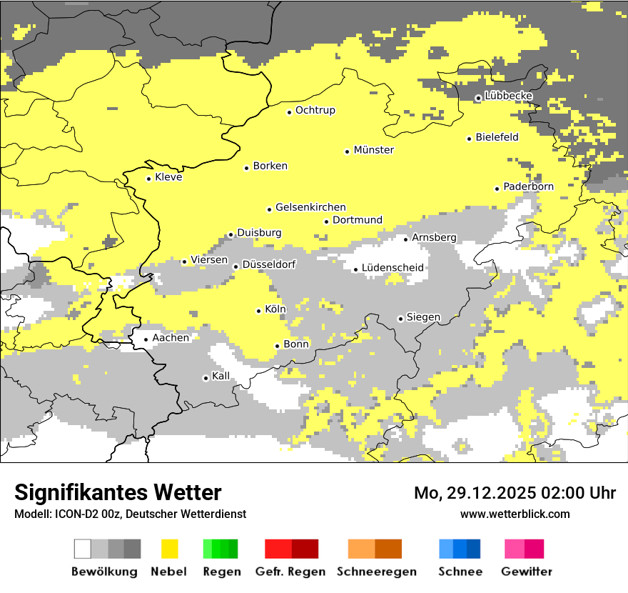 Modellkarten Signifikantes Wetter