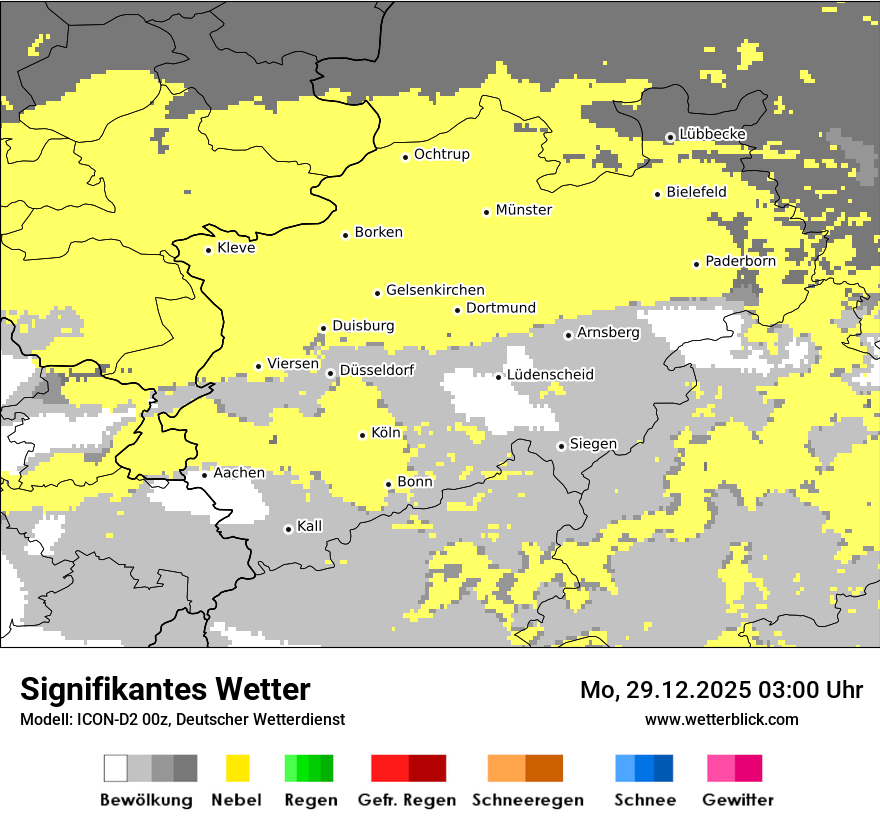 Modellkarten Signifikantes Wetter