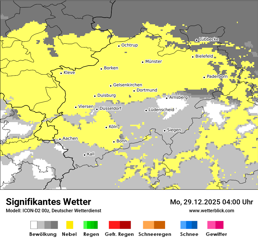 Modellkarten Signifikantes Wetter