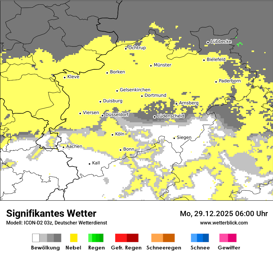 Modellkarten Signifikantes Wetter