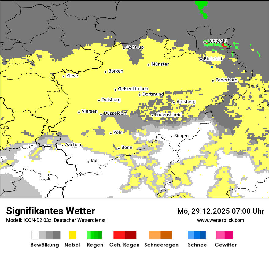 Modellkarten Signifikantes Wetter