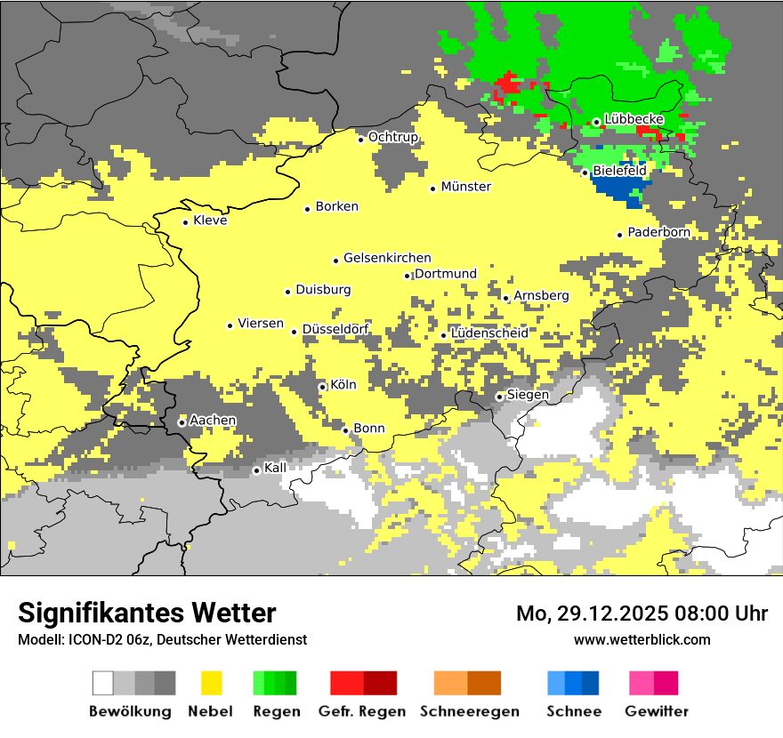 Modellkarten Signifikantes Wetter