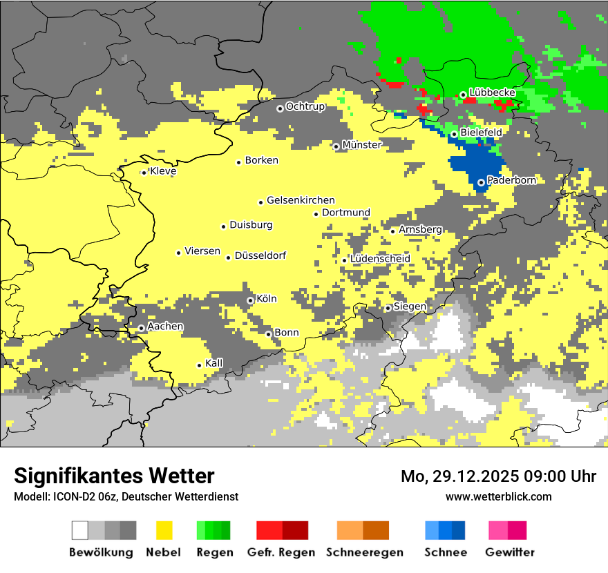 Modellkarten Signifikantes Wetter