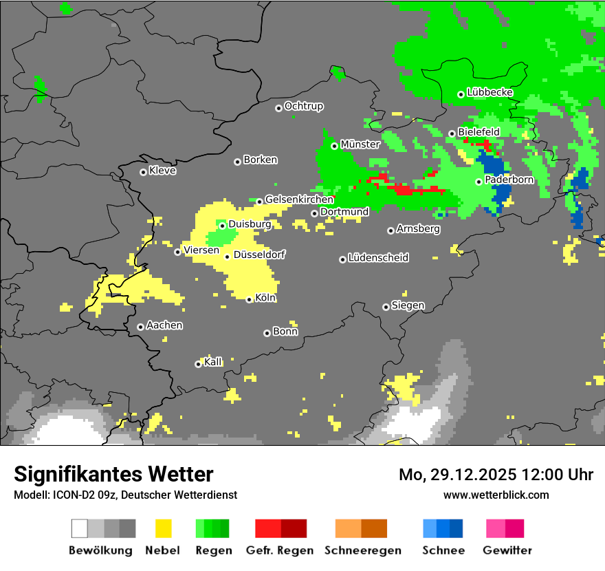 Modellkarten Signifikantes Wetter