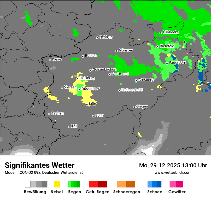 Modellkarten Signifikantes Wetter