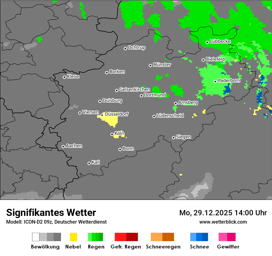 Modellkarten Signifikantes Wetter