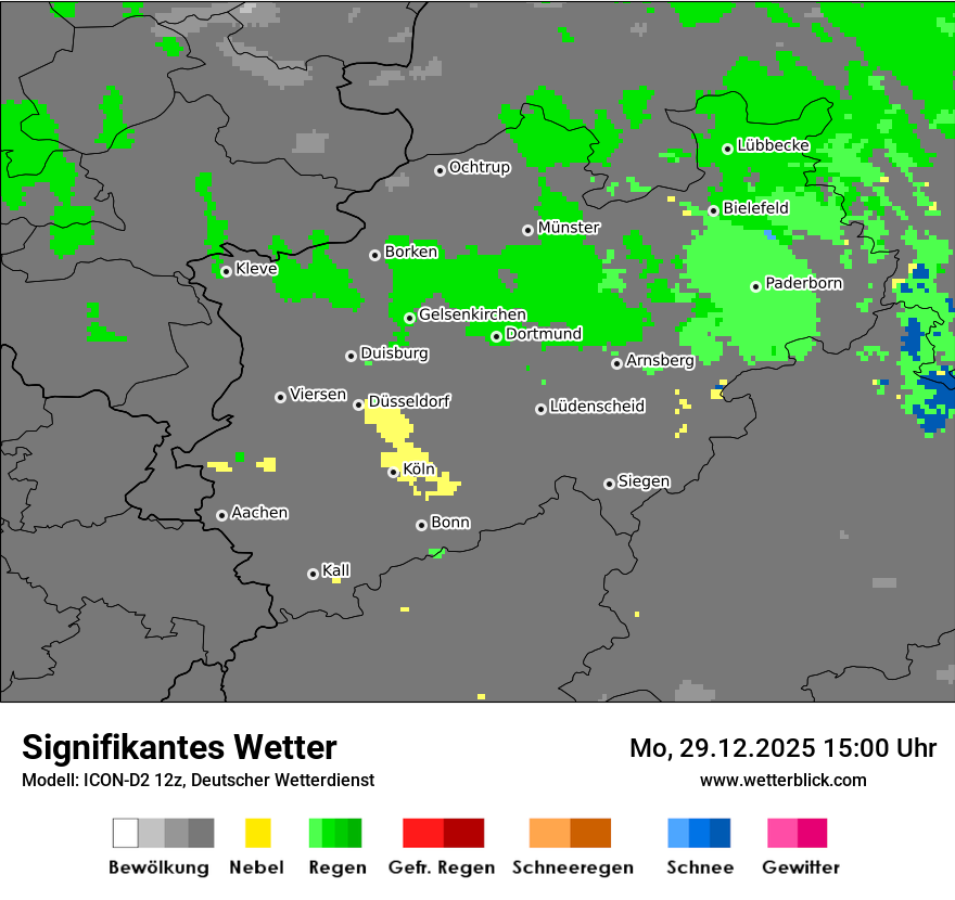 Modellkarten Signifikantes Wetter
