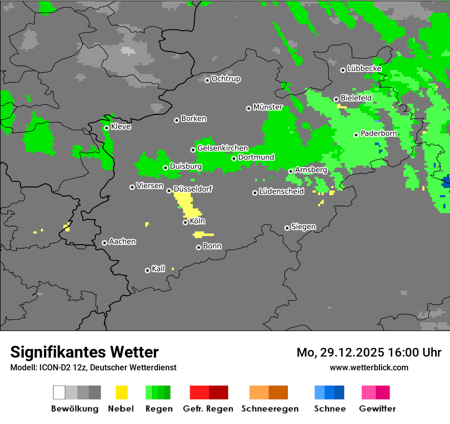 Modellkarten Signifikantes Wetter