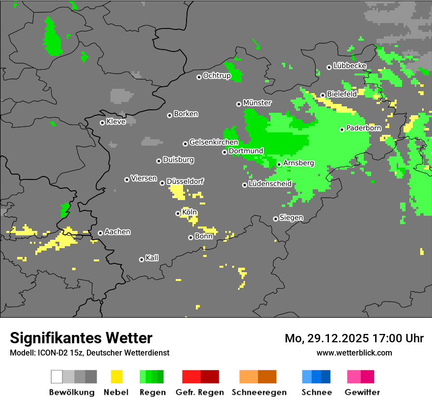 Modellkarten Signifikantes Wetter