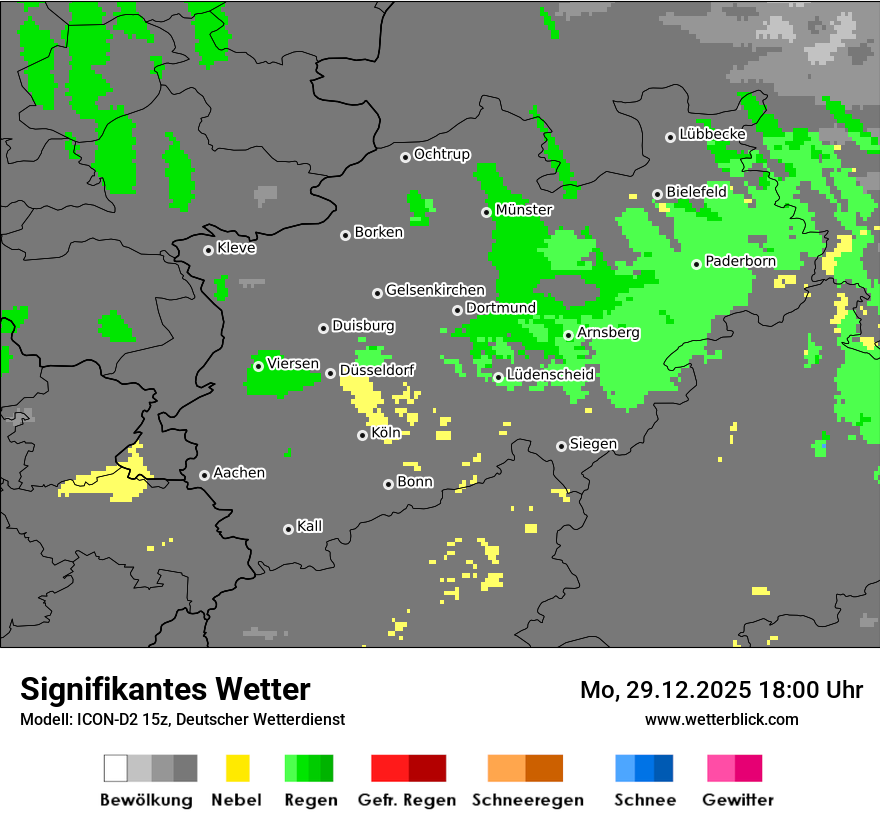 Modellkarten Signifikantes Wetter
