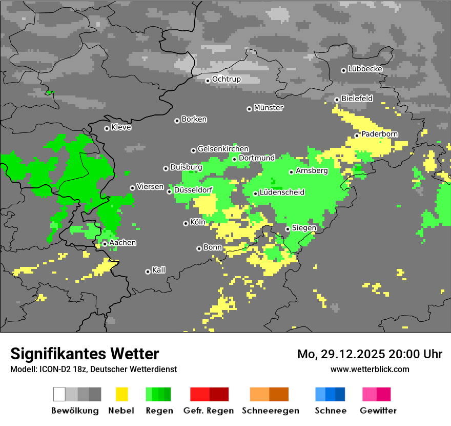 Modellkarten Signifikantes Wetter