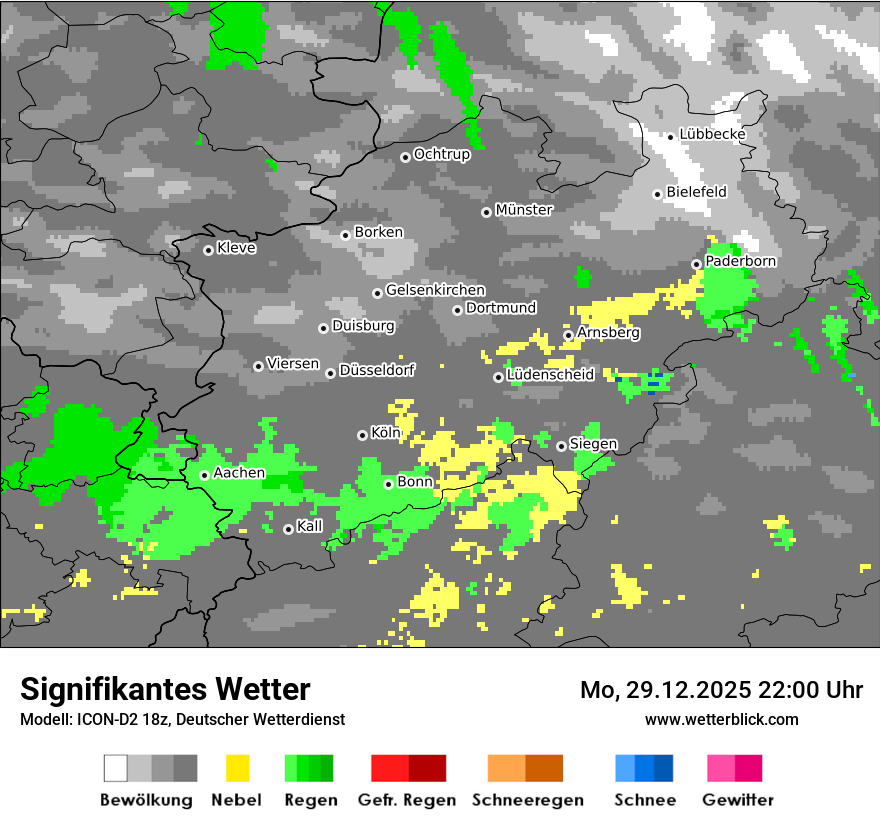 Modellkarten Signifikantes Wetter