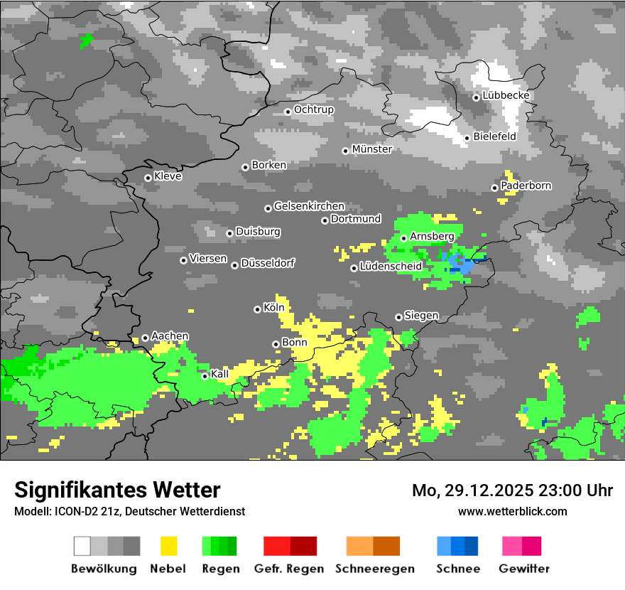 Modellkarten Signifikantes Wetter