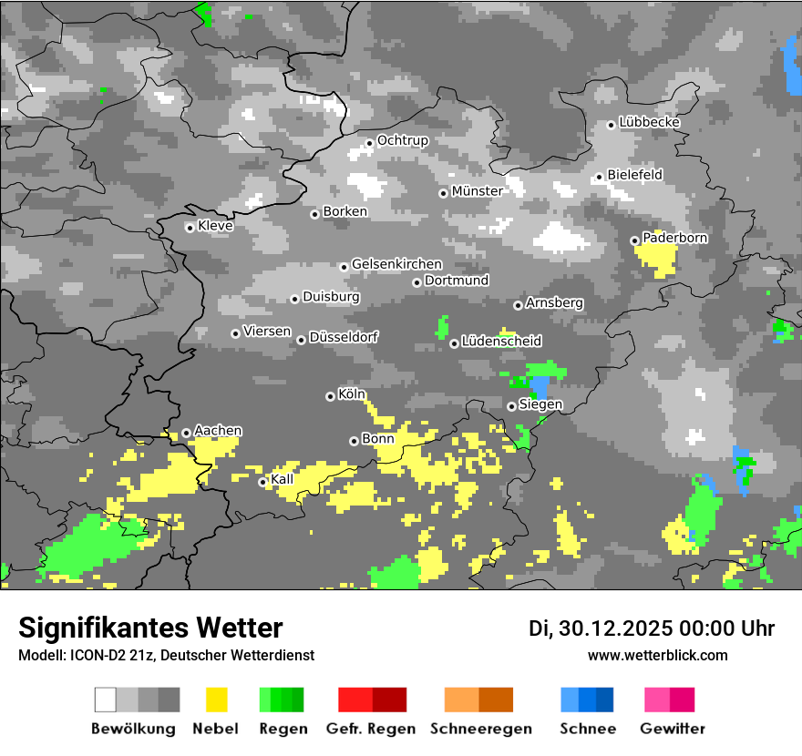 Modellkarten Signifikantes Wetter
