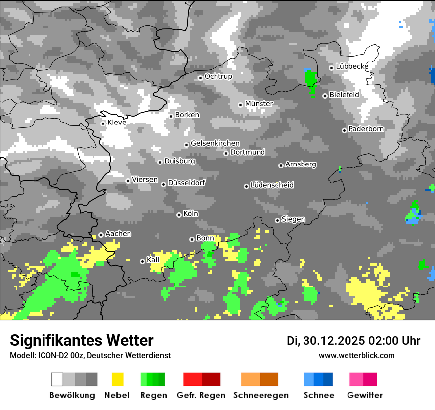 Modellkarten Signifikantes Wetter