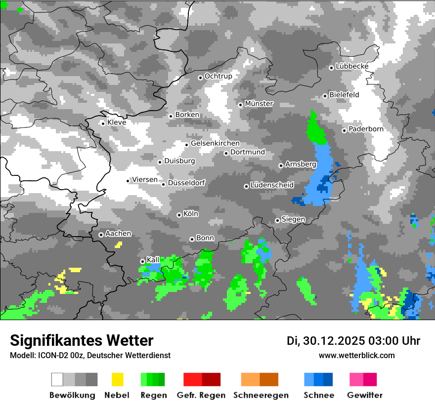 Modellkarten Signifikantes Wetter