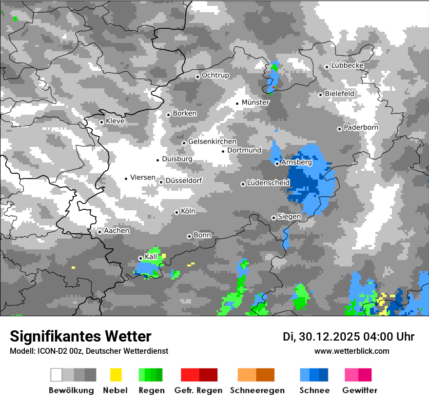 Modellkarten Signifikantes Wetter