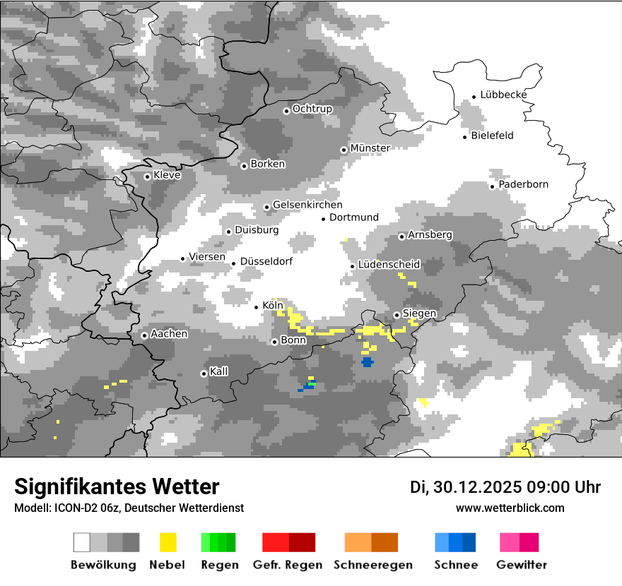Modellkarten Signifikantes Wetter