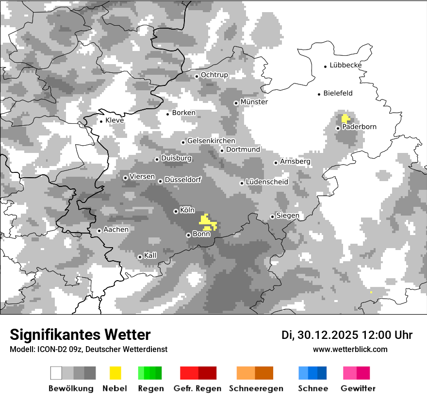 Modellkarten Signifikantes Wetter