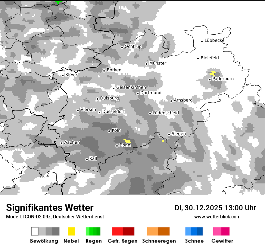 Modellkarten Signifikantes Wetter